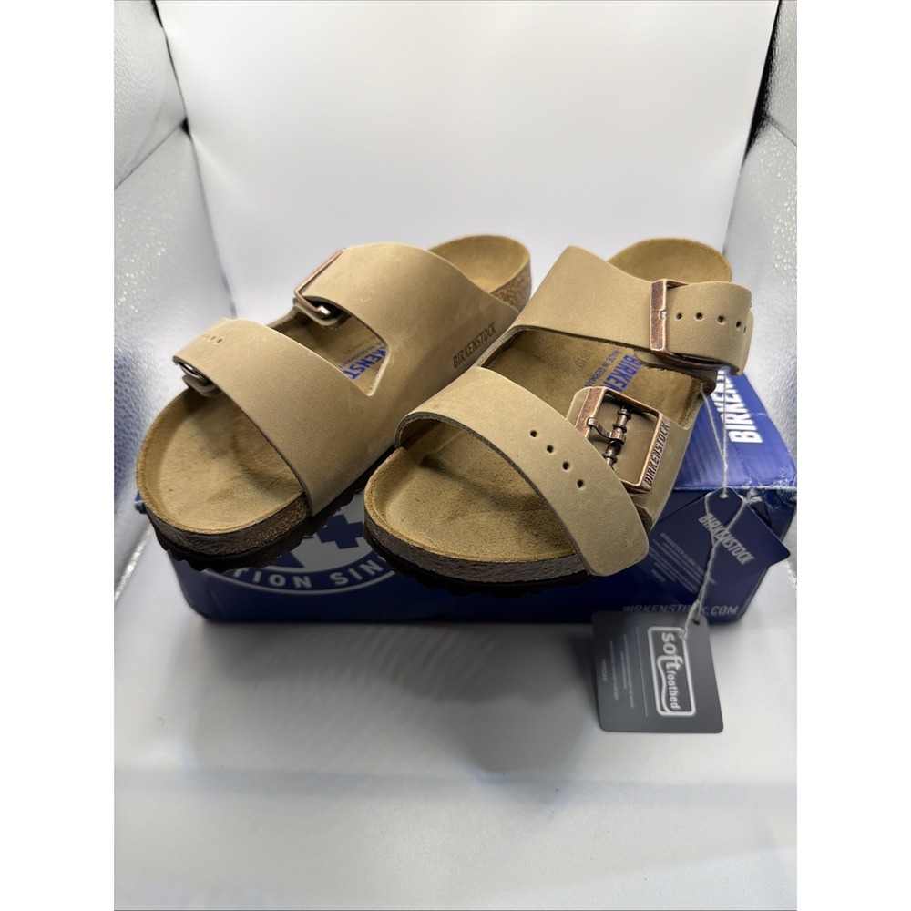 Birkenstock Arizona BS Tobaco Brown Adjustable sandals. Size 37 New